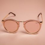 Unisex Reflective Pink Sunglasses