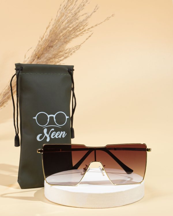 Oversized Rimless Sunglasses