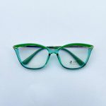 Green female eyeglasses