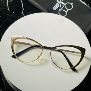 Gold Metal Frame Photochromic Eyeglasses