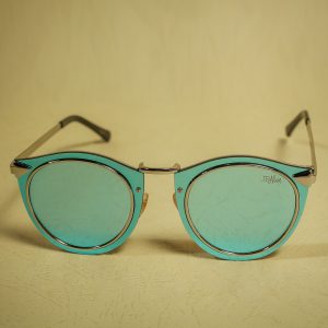 Blue reflective lens