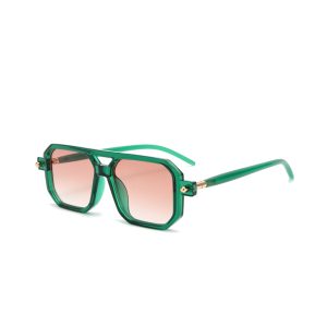 Green fashion sunglasses