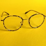 Print round shape eyeglasses