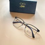 square shaped male eyeglasses