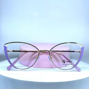 Purple female eyeglasses