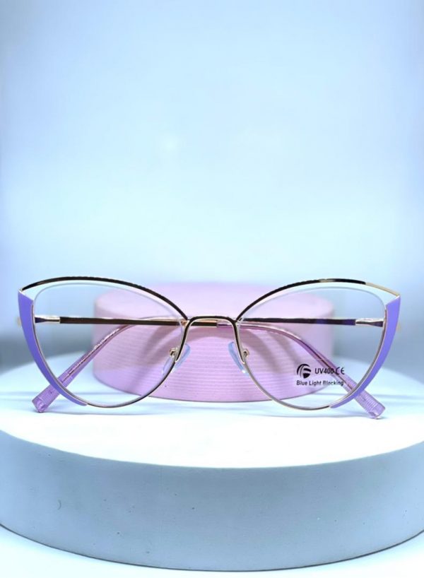 Purple female eyeglasses