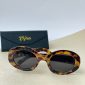 brown print retro sunglasses