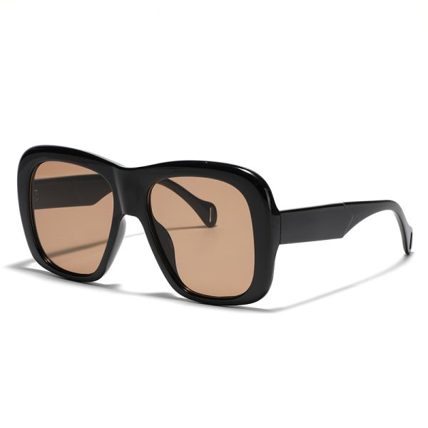 Oversized brown lens chic sunglasses