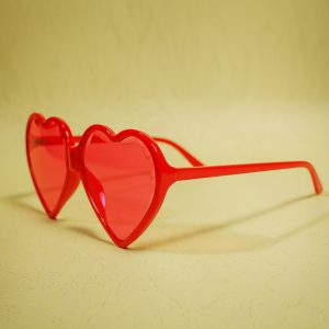 Love shaped glasses