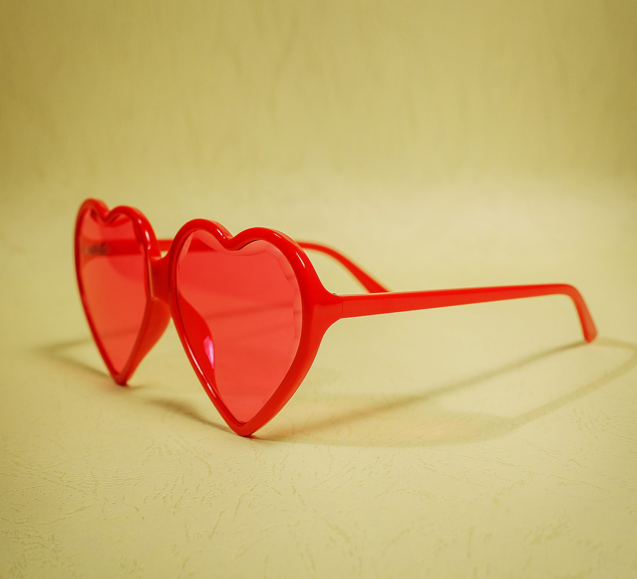 Love shaped glasses