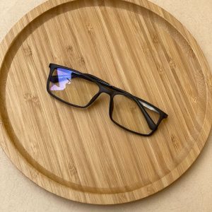 black rectangular shape eyeglasses