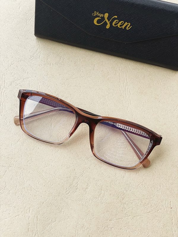 Classy brown square eyeglasses