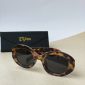 Oval brown chic sunglasses