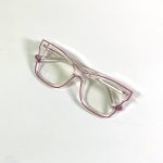 bold pink female glasses