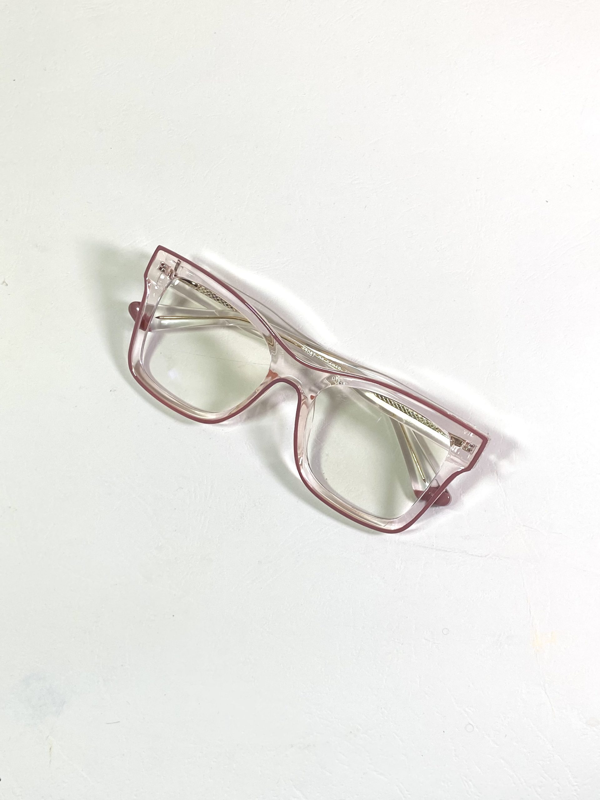 bold pink female glasses