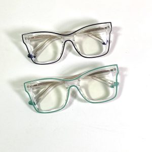 2D Green fashion glasses