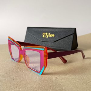 Multicolored Cat eyeglasses