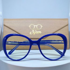 Cobalt blue female eyeglasses