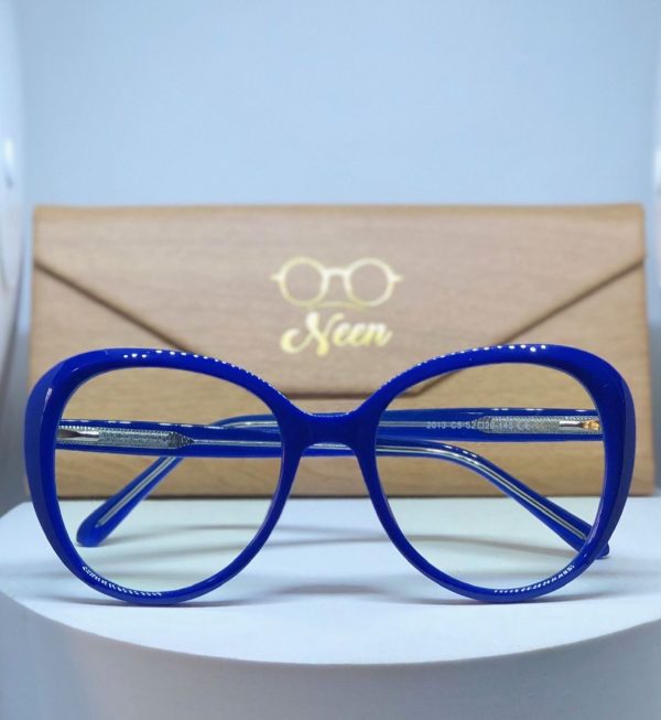 Cobalt blue female eyeglasses