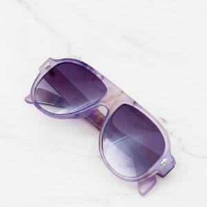 Unique Purple Aviator Sunglasses