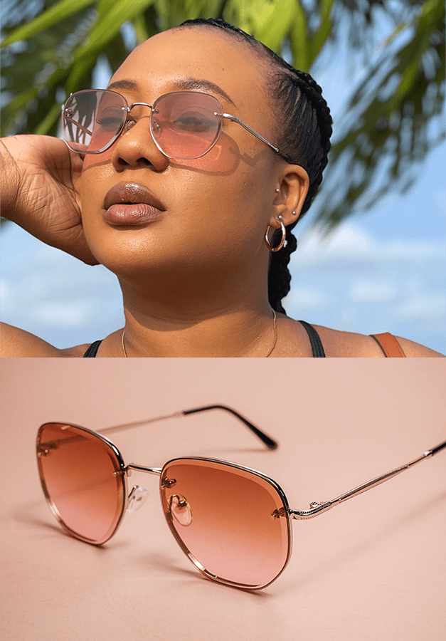 Rimless sophisticated glasses