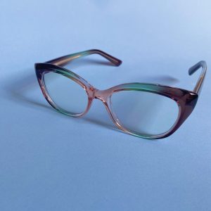 Ombre colored female glasses