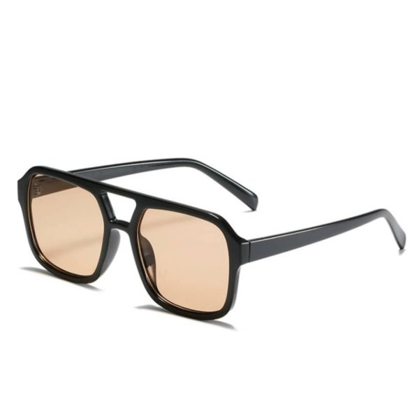 unisex brown lens aviator glasses