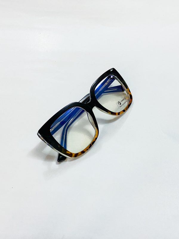 Print oversized chic eyeglasses