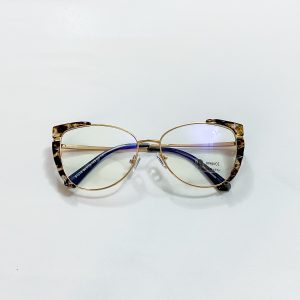 Edgy Cat eye print glasses