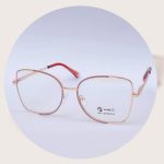 nude metal female eyeglasses