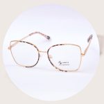 printed female eyeglasses