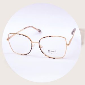 printed female eyeglasses