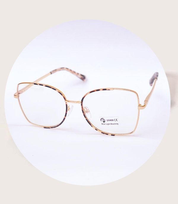 printed female eyeglasses