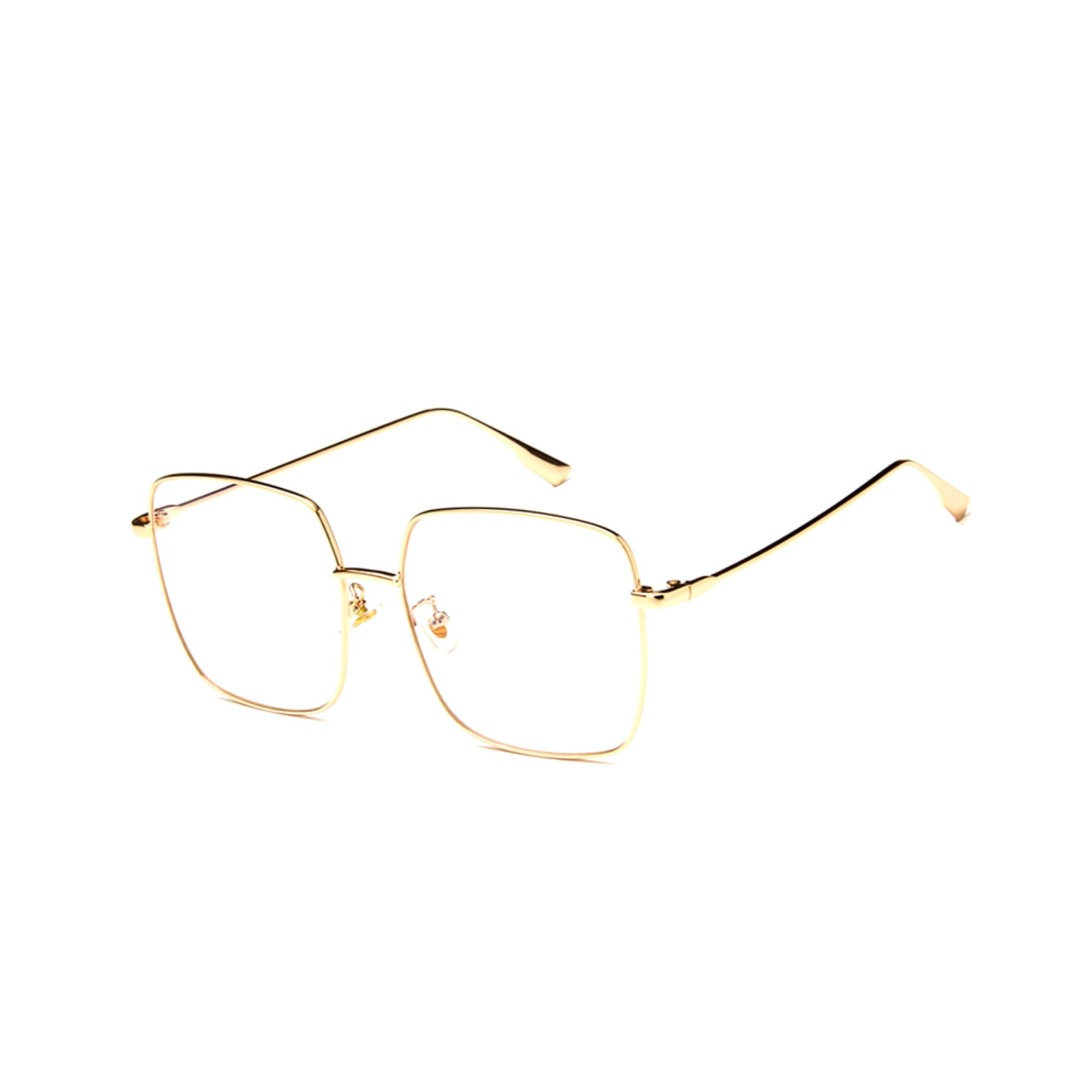 Oversized Gold metal glasses