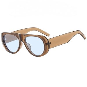 Oversized brown sunglasses