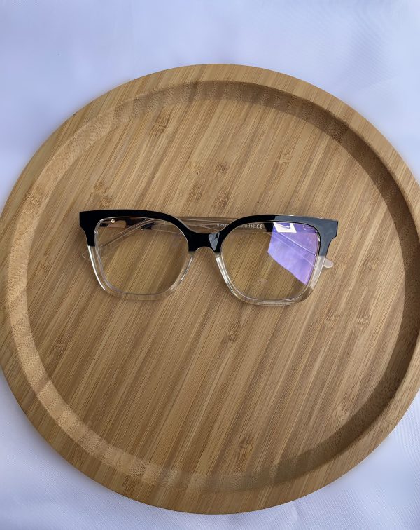 square shaped unisex eyeglasses