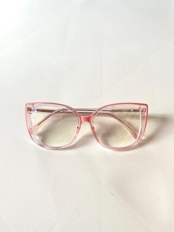 PINK THICK FEMALE GLASSES