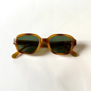 Retro style orange sunglasses