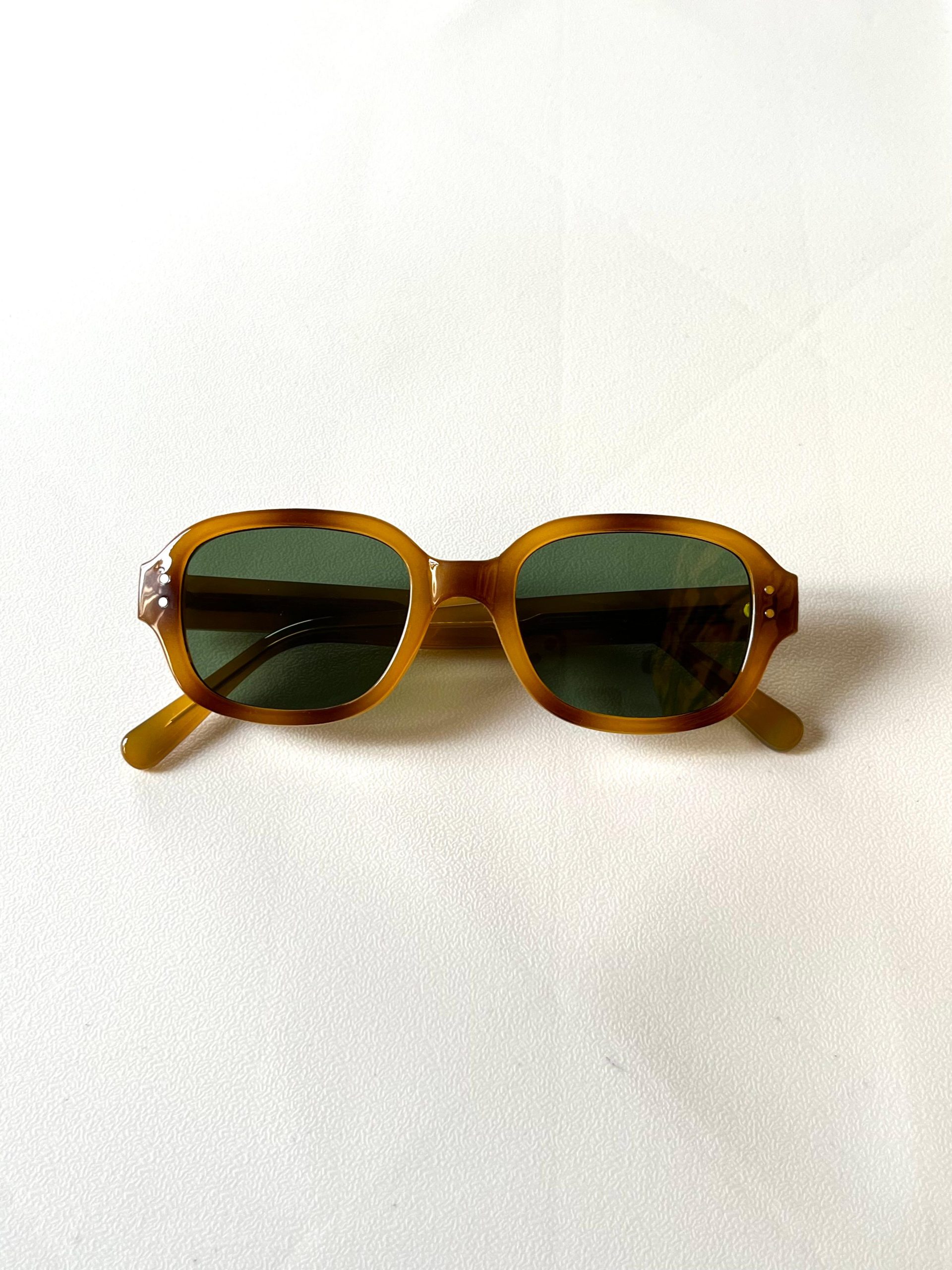 Retro style orange sunglasses