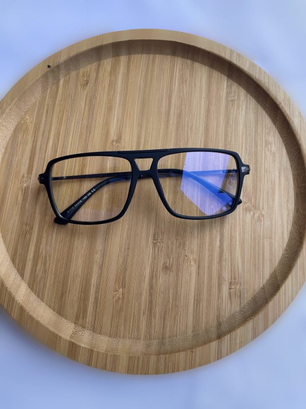 matte black eyeglasses