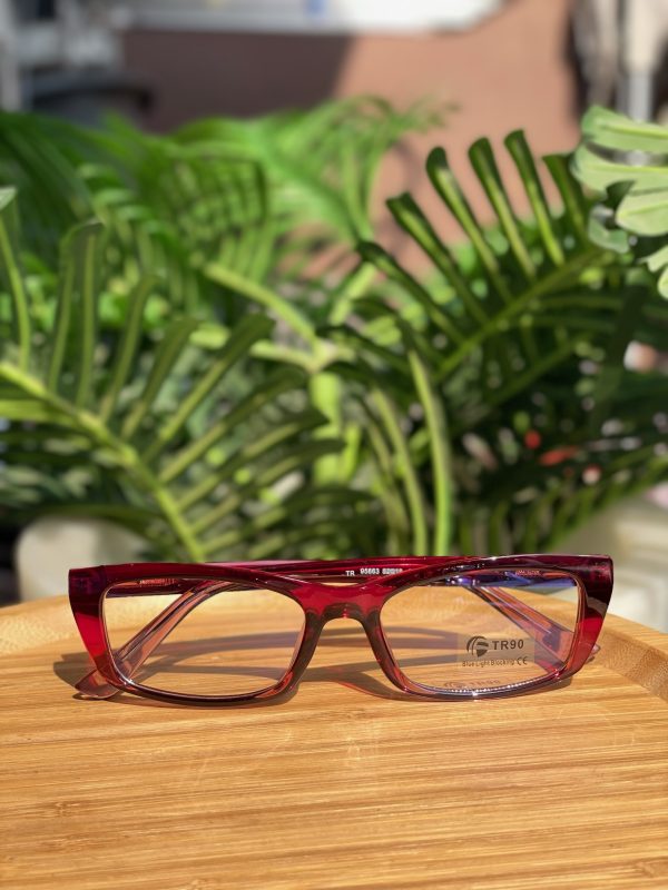 Chic retro red glasses